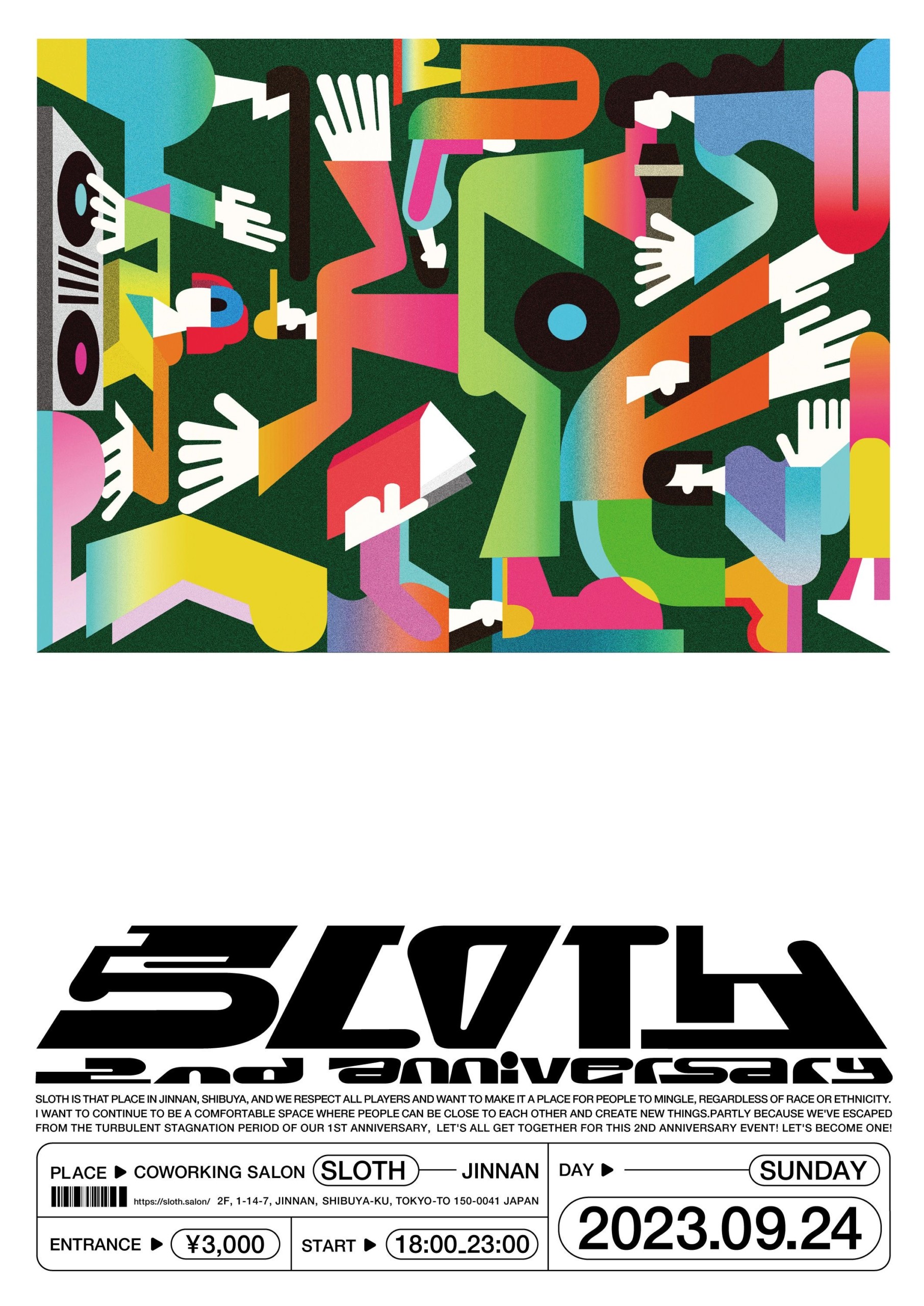 【EVENT】“SLOTH 2nd Anniversary Party”